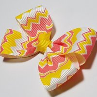 3" Pink Lemonade Chevron