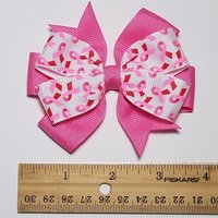 3.5" Pink & Red Awareness 