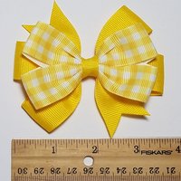 3.5" Yellow Gingham 