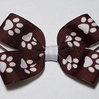 3" Maroon Paw Print 