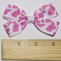 3" Pink Cow Print