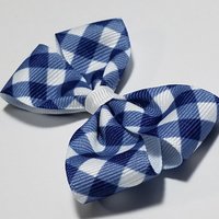 3" Blue Gingham 
