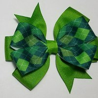 3.5" Green Argyle 