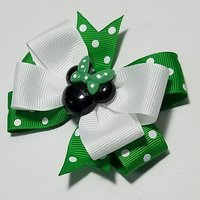 3.5" Emerald Polka Dot