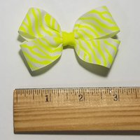 3" Neon Yellow Zebra