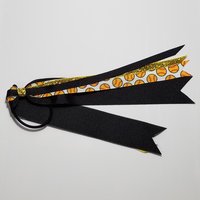 Softball Ponytail Streamer *You Choose Solid Ribbon Color- Glitter Color & Length*