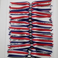 18 Piece Patriotic Glitter 