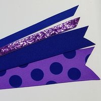 Royal Blue Purple Polka Dot 