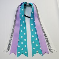 Turquoise Light Orchid Polka Dot 