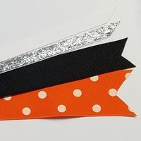Orange Black Polka Dot 