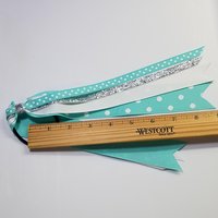 Aqua White Polka Dot 