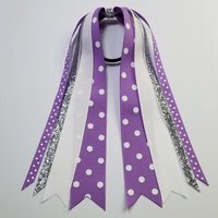 Light Orchid White Polka Dot