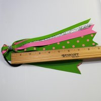 Hot Pink Apple Green Polka Dot 