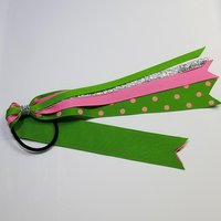 Hot Pink Apple Green Polka Dot 