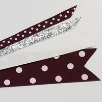 Maroon White Polka Dot 