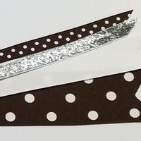 Brown White Polka Dot 