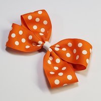 5" Orange Polka Dot 