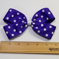 5" Purple Polka Dot 