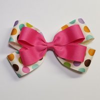 5" Rainbow Polka Dot 