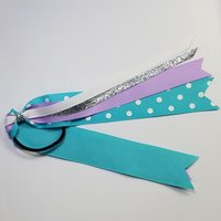 Turquoise Light Orchid Polka Dot 