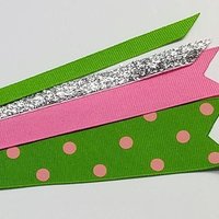 Hot Pink Apple Green Polka Dot 