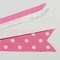 Hot Pink White Polka Dot