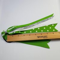 Apple Green White Polka Dot