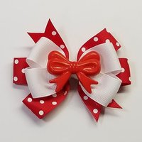 3.5" Red Polka Dot