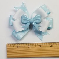 3.5" Blue Polka Dot 