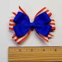 3.5" Electric Blue Orange Stripe 