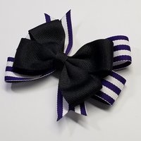 3.5" Black Regal Purple Stripe