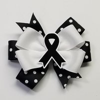 3.5" Black Awareness Ribbon 