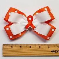 5" Orange Awareness Ribbon 