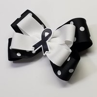 5" Black Awareness Ribbon 