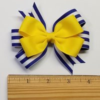 3.5" Yellow Royal Blue Stripe