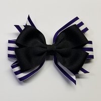 3.5" Black Regal Purple Stripe