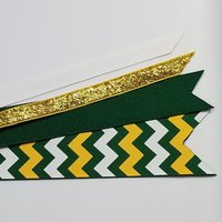 Green Gold Team Sports School Colors