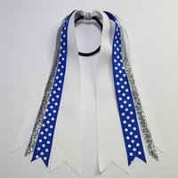 Royal Blue White Polka Dot 