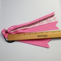 Ballerina Glitter Ponytail Streamer *You Choose Solid Ribbon Color- Glitter Color & Length*