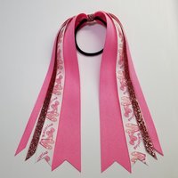 Ballerina Glitter Ponytail Streamer *You Choose Solid Ribbon Color- Glitter Color & Length*