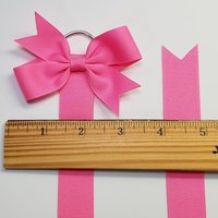 Ribbon Bow Holder -New Colors- SILVER D RING -New Textured Color Chart *You Choose Length & Color*