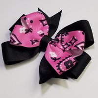 3.5" Bandana Hot Pink Black