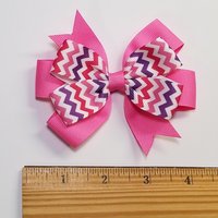 3.5" Pink Purple Chevron