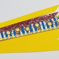 Monkey Ponytail Streamer *You Choose Solid Ribbon Color- Glitter Color & Length*
