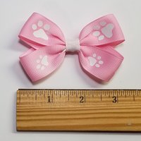 3" Pink White Paw Print