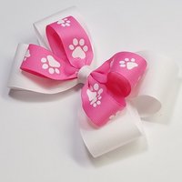 5" Hot Pink Paw Print
