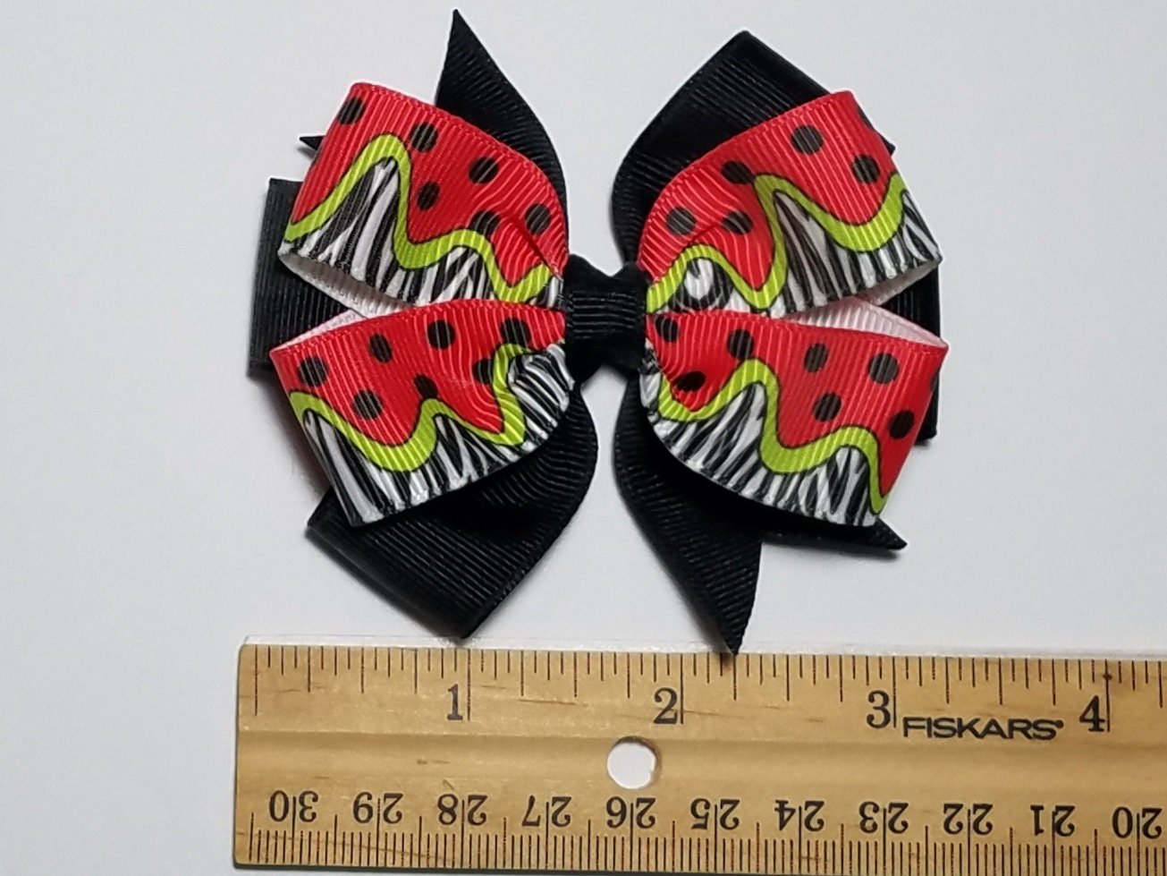3.5" Zebra Polka Dot