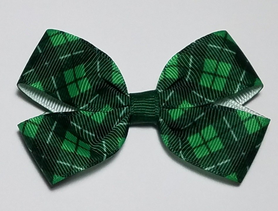 3" Green Plaid 