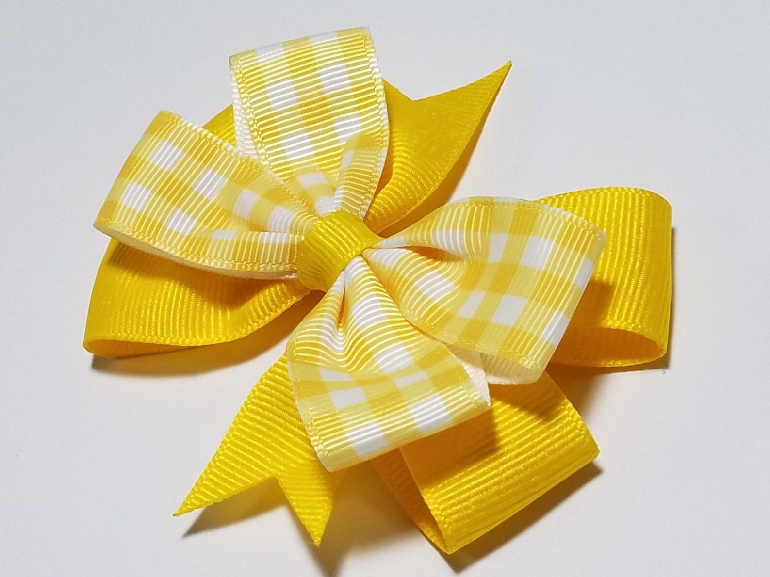 3.5" Yellow Gingham 