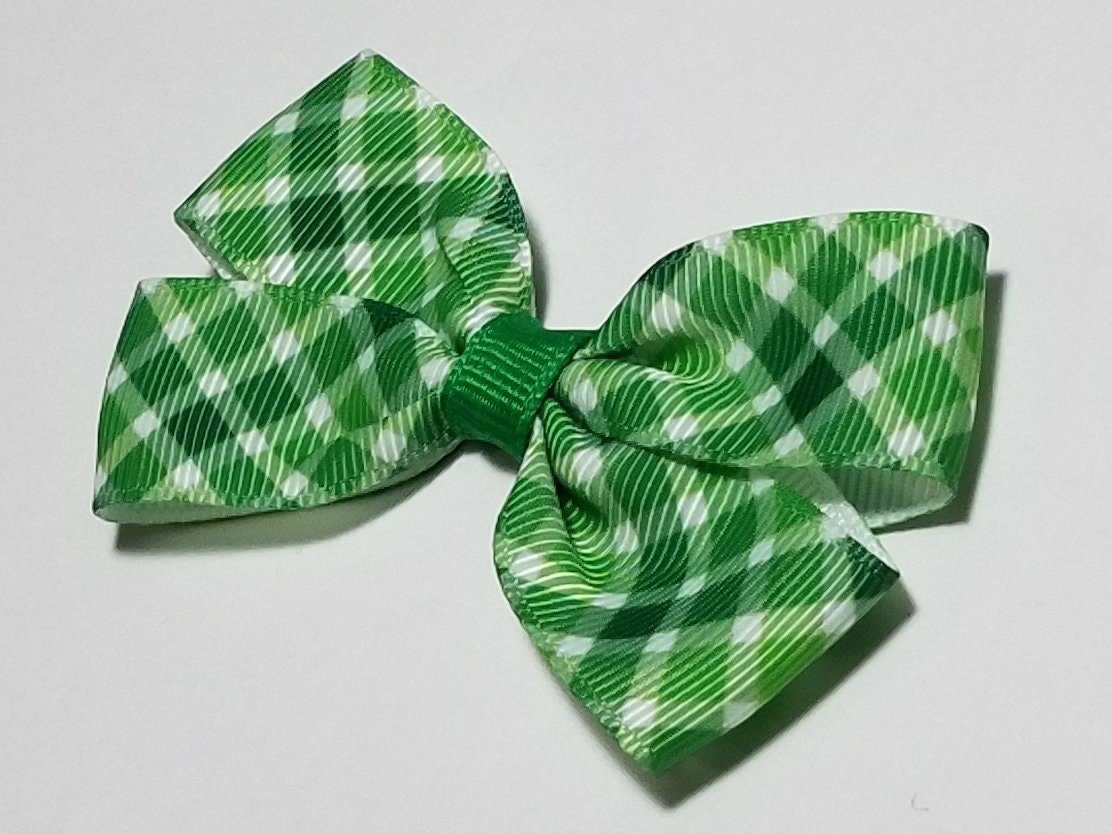 3" Green Plaid 